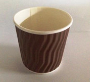 4oz Double Wall Paper Cups Brown