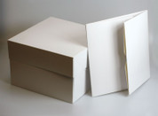 8" Plain Cake Box White