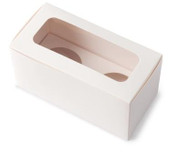 Two Cupcake Box White