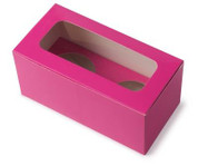 Two Cupcake Box Hot Pink