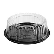 CA-CVCD075 Clearview P.E.T Cake Container Combo-Pak  - 75mm high