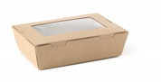 L323S0001 Extra Small Lunch Box with Window Brown