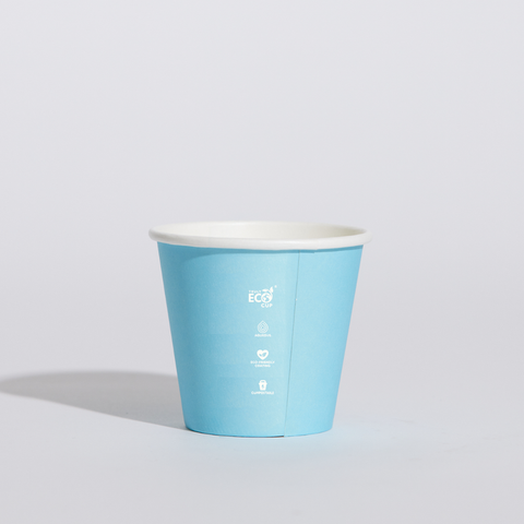 SW04PASTEL-ECO 4oz Truly Eco Pastel Single Wall Paper Cups - Total Paper