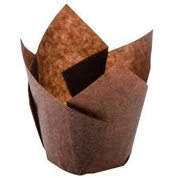 Large Muffin Liners - Chocolate