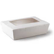 L552S0001(P9503) Large Lunch Window Boxes White