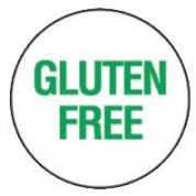 75110 Food Advisory 24mm Circles Removable - Gluten Free
