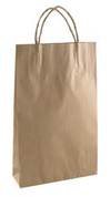 Large Paper Carry Bags with Twist Handle - Brown