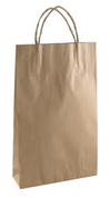 Medium Paper Carry Bags with Twist Handle - Brown