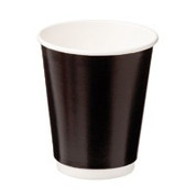 CA-DW8-BLK Castaway 8oz Double Wall Paper Cup Black