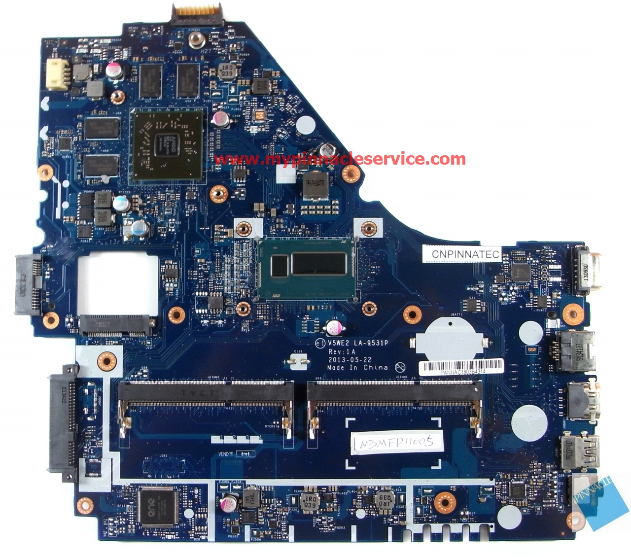 NBMFP11005 I5-4200U Motherboard for Acer Aspire E1-572G V5-561G LA-9531P