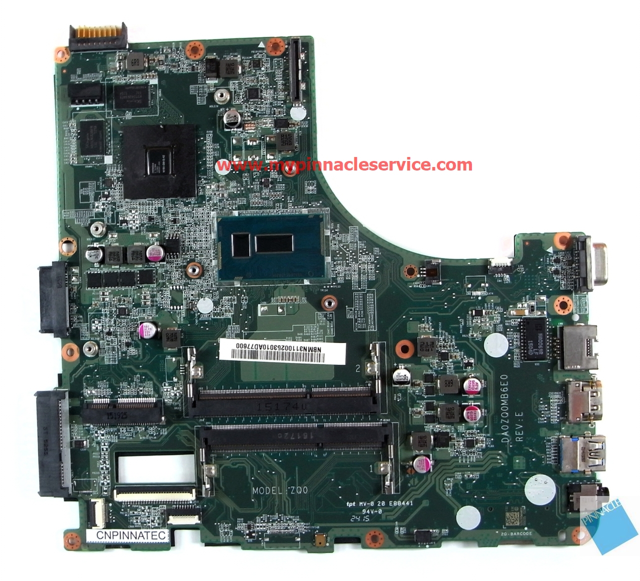 NBMN311002 I5-5200U GT820M Motherboard for Acer Aspire E5-471G DA0ZQ0MB6E0