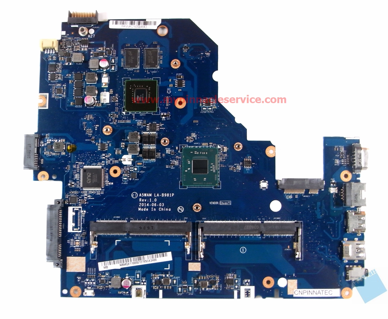 Acer Aspire E5-511G A5WAM LA-B981P N2920 Motherboard â€?NBMQX11005