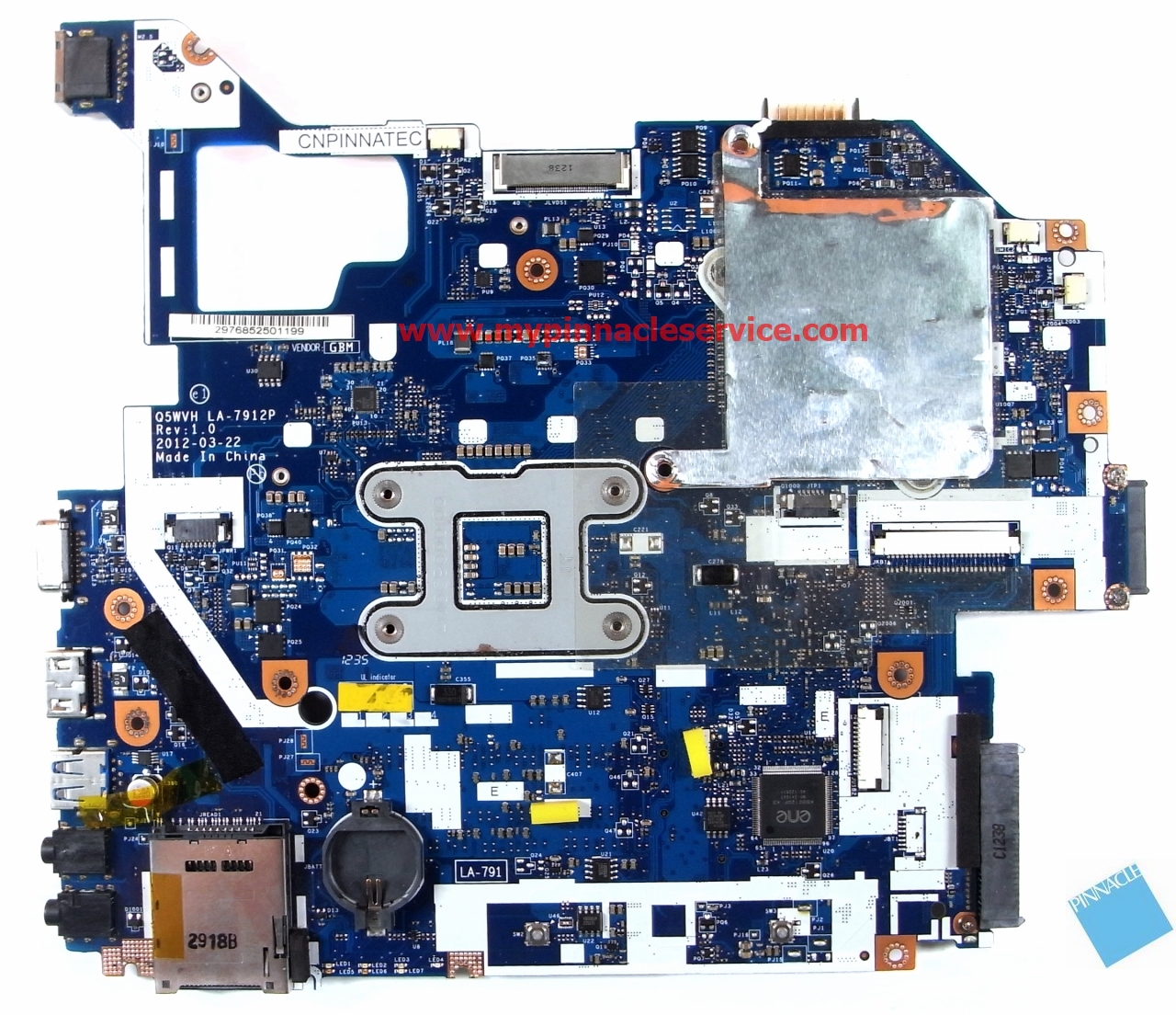 NBRZK11001 motherboard for Acer aspire V3-531G V3-571G Packard Bell TE11 LA- 7912P