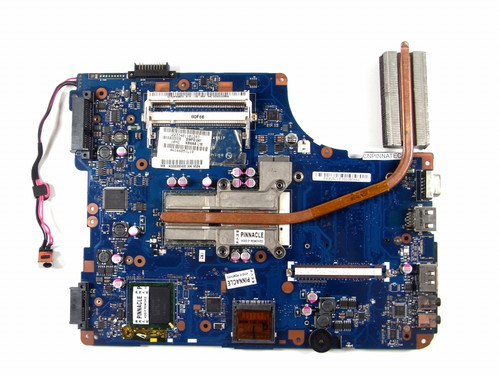 K000080420 Motherboard with heatsink and CPU for Toshiba Satellite L500 LA-4981P instead of L500D K000087420 K000084360 LA-5332P LA-4971P