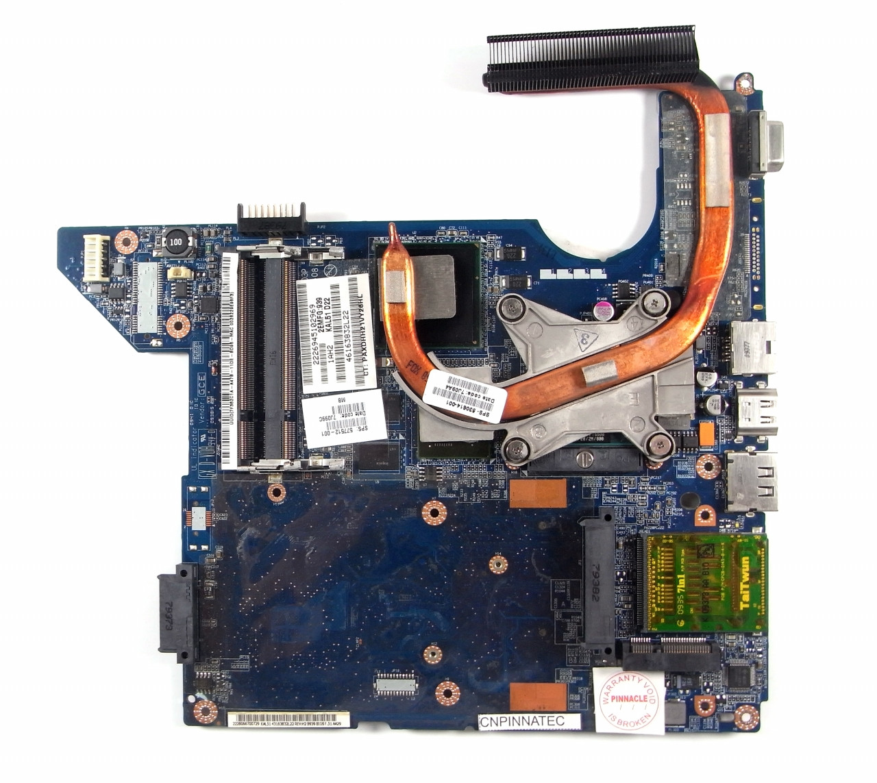 HP Presario CQ40 Motherboard with heatsink and CPU 577512-001