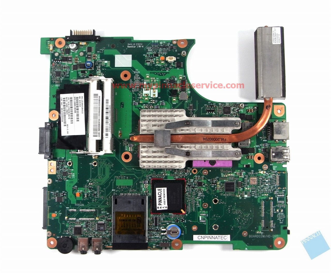 Toshiba Satellite L300 L305 6050A2170401 Motherboard with Heatsink and CPU