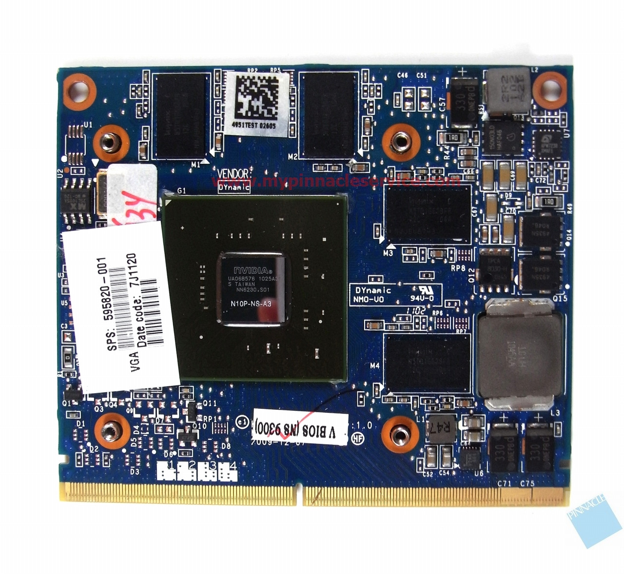 HP EliteBook 8540P 8540W LS-4951P Quadro NVS 5100 DDR3 1GB VGA Video Card -  5958