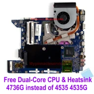 Image for MBPFX02001 Motherboard with CPU&heatsink for Acer aspire 4736 LA-4495P instead of Acer aspire 4535 4535G LA-4921P