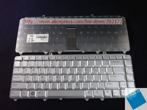 Image for Used look New Silver Laptop Notebook Keyboard 0NK750 NSK-D9001 9J.N9382.001 For Dell Inspiron 1420 1520 1521 1525 1526 US