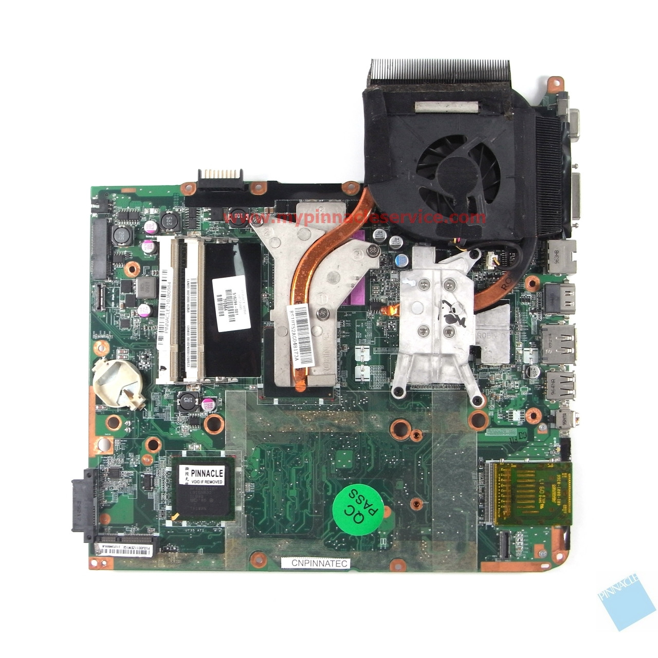 HP Pavilion DV7 motherboard with heatsink and processor 516293-001  DAUT3DMB8D0