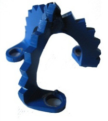 Carbide Center cutter for Spider 60, blue, triangular cutter with serrated teeth