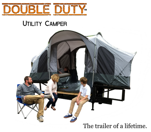 Double Duty Utility & Motorcycle Camper Trailer | The USA Trailer Store