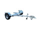  Galvanized Stow and Go Folding Car Tow Dolly Angled View