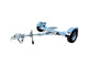  Galvanized Stow and Go Folding Car Tow Dolly Angled
