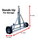 Galvanized EZ Haul Car Tow Dolly Stand-up for Storage