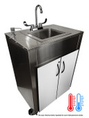 Pinnacle Stainless Steel Handwashing Station Right Angled View