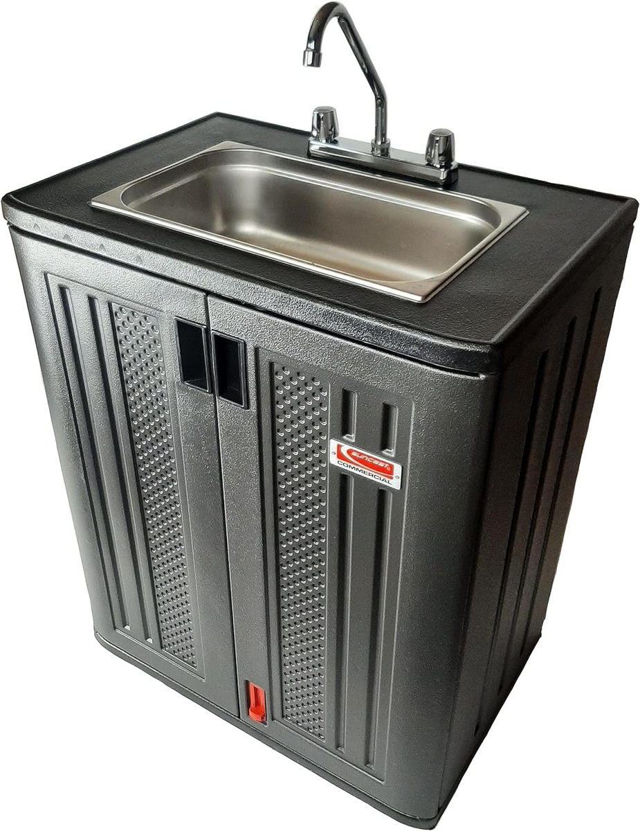 Portable Sink for Washing Hands -Portable Sink with Hot and Cold Water with Water  Tank | The USA Trailer Store