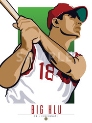 Digital Illustration of Ted Kluszewski - one of the All-Time Redleg Greats!