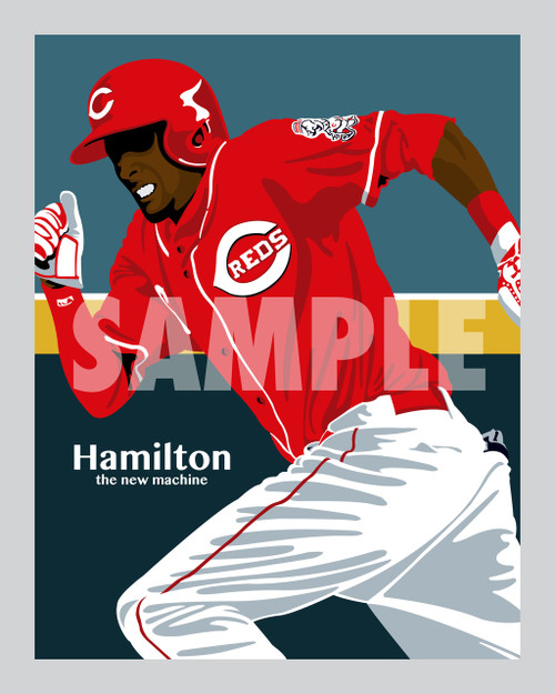 Digital Illustration of Billy Hamilton - one of rising stars from The New Machine!