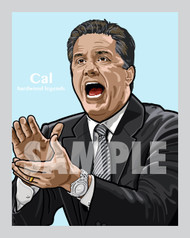 Digital Illustration of John Calipari - one of the All-Time College Coaching Greats!