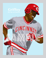 Digital Illustration of Ken Griffey, Sr. - one of the All-Time Greats from the Big Red Machine!