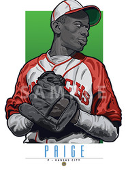 Digital Illustration of Satchel Paige - one of the All-Time Great Diamond Legends of baseball!