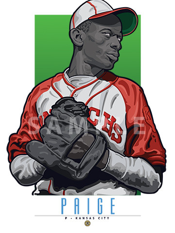 Digital Illustration of Satchel Paige - one of the All-Time Great Diamond Legends of baseball!