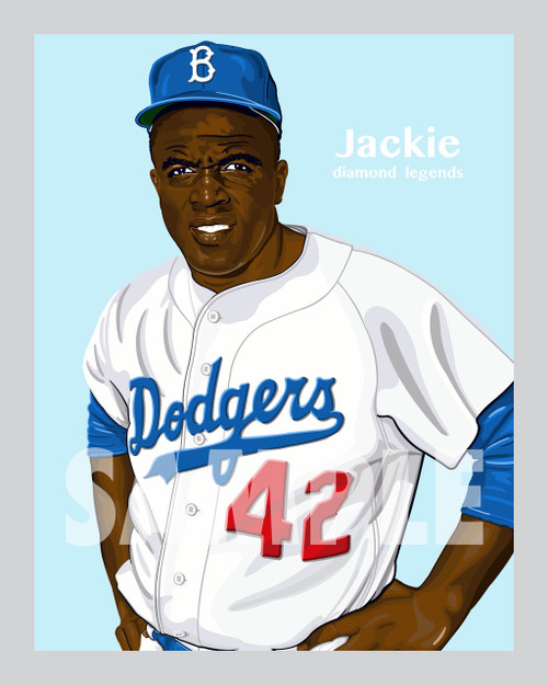 One of baseball's All-Time Greats and the man that broke the color barrier baseball great and Hall of Famer Jackie Robinson!