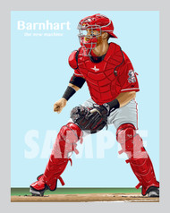 Digital Illustration of Tucker Barnhart - one of rising stars from The New Machine!