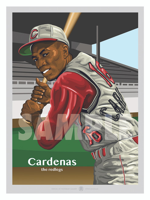Digital Illustration of an all time Cincinnati fan favorite Leo Cardenas!