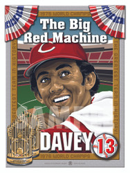 Illustration of Big Red Machine and Cincinnati fan favorite and should be an Hall of Famer #12 Davey Concepcion!