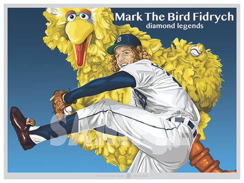 Illustration of one of the All-Time Detroit Greats and fan favorite Mark "The Bird" Fidyrch!