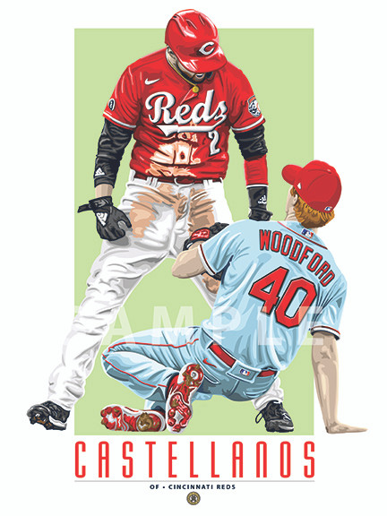 Illustration of Cincinnati's sensation and fan favorite Nick Castellanos!
