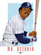Illustration of one of Baseball's All-Time Greats and Hall of Famer Mr. October Reggie Jackson.
