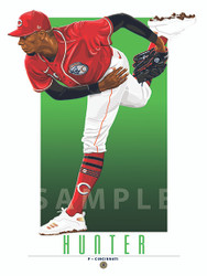 Illustration of Cincinnati's minor league sensation and fan favorite Hunter Greene!