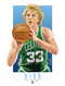 Illustration of one of basketball's  All-Time Greats and Hall of Famer Larry Bird.