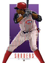 Digital Illustration of 2 sport and all-time fan favorite Deon Sanders!