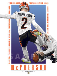 Illustration of a Cincinnati fan favorite Evan McPherson.
