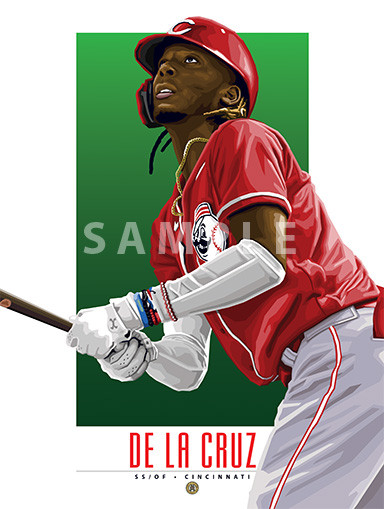 Digital Illustration of ESPN's #1 Rated Prospect and minor league  fan favorite Elly De La Cruz!.