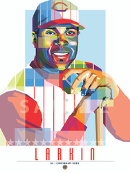 Hit a homer with your home decor!

Our POP ART Barry Larkin of the Cincinnati Reds illustration is the perfect way to show off your love of our great American pastime. This design comes in a standard 12” x 16” size that is easy to frame for your man cave, office, or wherever else you might need show off your love for the sport.

Each print comes to you in mint condition, professionally printed on a heavyweight cover stock paper that is perfect for autographs. 

This print is a great gift idea for Christmas, Father's Day, Mother's Day, Valentine's Day, Birthday or Anniversary!

HIGHLIGHTS:
- Player: Barry Larkin
- Team: Cincinnati Reds
- Sport: Baseball
- Great For Autographs